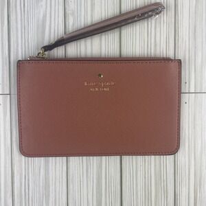 Kate Spade Clutch/Wristlet Light‎ Pink W/tan Lining NEW